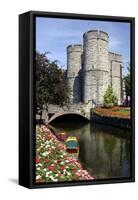 West Gate Towers, Canterbury, Kent-Peter Thompson-Framed Stretched Canvas
