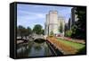 West Gate Towers, Canterbury, Kent-Peter Thompson-Framed Stretched Canvas