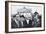 West German Chancellor Konrad Adenauer at Brandenburg Gate, Oct. 31, 1963-null-Framed Premium Photographic Print