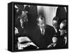 West Germany Chairman Willy Brandt, During Democratic Party Meeting Following Elections-Loomis Dean-Framed Stretched Canvas