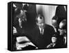 West Germany Chairman Willy Brandt, During Democratic Party Meeting Following Elections-Loomis Dean-Framed Stretched Canvas