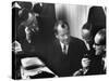 West Germany Chairman Willy Brandt, During Democratic Party Meeting Following Elections-Loomis Dean-Stretched Canvas