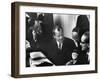 West Germany Chairman Willy Brandt, During Democratic Party Meeting Following Elections-Loomis Dean-Framed Photographic Print