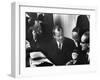 West Germany Chairman Willy Brandt, During Democratic Party Meeting Following Elections-Loomis Dean-Framed Photographic Print