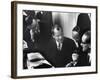 West Germany Chairman Willy Brandt, During Democratic Party Meeting Following Elections-Loomis Dean-Framed Photographic Print