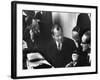 West Germany Chairman Willy Brandt, During Democratic Party Meeting Following Elections-Loomis Dean-Framed Photographic Print