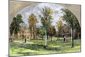 West Hall and Library of Williams College, Williamstown, Ma, 1880s-null-Mounted Giclee Print