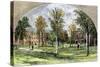 West Hall and Library of Williams College, Williamstown, Ma, 1880s-null-Stretched Canvas