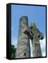 West High Cross and 10th Century Tower, Monasterboice, County Louth, Leinster, Republic of Ireland-Nedra Westwater-Framed Stretched Canvas