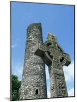 West High Cross and 10th Century Tower, Monasterboice, County Louth, Leinster, Republic of Ireland-Nedra Westwater-Mounted Photographic Print