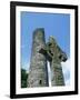 West High Cross and 10th Century Tower, Monasterboice, County Louth, Leinster, Republic of Ireland-Nedra Westwater-Framed Photographic Print