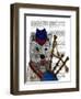 West Highland Terrier and Bagpipes-Fab Funky-Framed Art Print