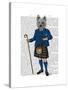 West Highland Terrier in Kilt-Fab Funky-Stretched Canvas