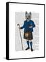 West Highland Terrier in Kilt-Fab Funky-Framed Stretched Canvas