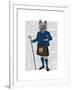 West Highland Terrier in Kilt-Fab Funky-Framed Art Print