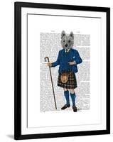 West Highland Terrier in Kilt-Fab Funky-Framed Art Print