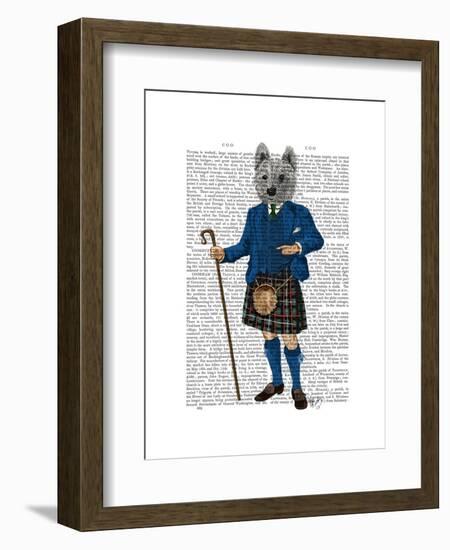 West Highland Terrier in Kilt-Fab Funky-Framed Art Print