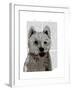 West Highland Terrier Plain-Fab Funky-Framed Art Print