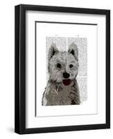 West Highland Terrier Plain-Fab Funky-Framed Art Print