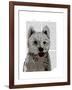 West Highland Terrier Plain-Fab Funky-Framed Art Print