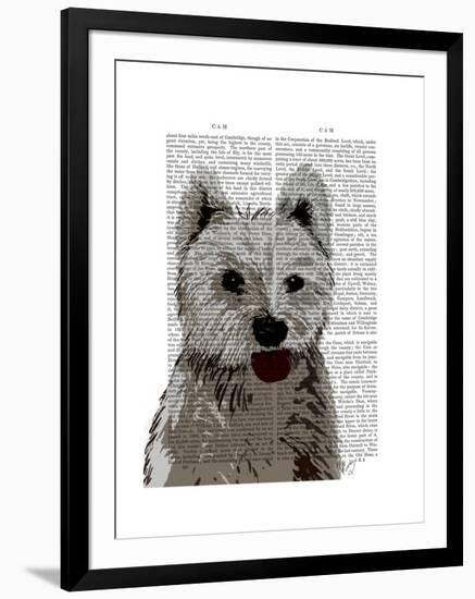 West Highland Terrier Plain-Fab Funky-Framed Art Print