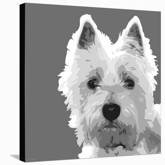West Highland Terrier-Emily Burrowes-Stretched Canvas