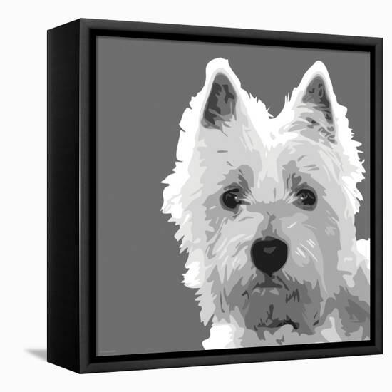 West Highland Terrier-Emily Burrowes-Framed Stretched Canvas