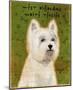 West Highland White Terrier-John Golden-Mounted Art Print