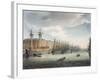 West India Docks, 1809 (Coloured Engraving)-T Rowlandson-Framed Giclee Print