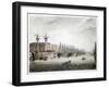 West India Docks, London, 1808-1810-Augustus Charles Pugin-Framed Giclee Print