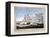 West India Docks, Poplar, London, 1802-Peltro William Tomkins-Framed Stretched Canvas