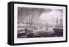 West India Docks, Poplar, London, C1830-Thomas Barber-Framed Stretched Canvas