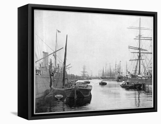 West India Docks-null-Framed Stretched Canvas
