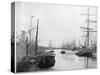 West India Docks-null-Stretched Canvas