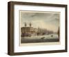 West India Docks-T. & Pugin Rowlandson-Framed Giclee Print