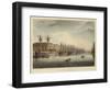 West India Docks-T. & Pugin Rowlandson-Framed Giclee Print