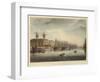 West India Docks-T. & Pugin Rowlandson-Framed Giclee Print