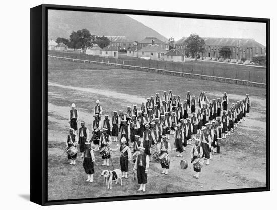 West Indian Band, Up-Park-Camp, Jamaica, C1905-Adolphe & Son Duperly-Framed Stretched Canvas