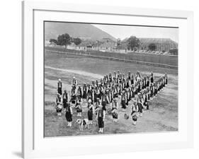 West Indian Band, Up-Park-Camp, Jamaica, C1905-Adolphe & Son Duperly-Framed Giclee Print