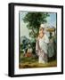 West Indian Creole Woman with Her Black Servant, c.1780-Agostino Brunias-Framed Giclee Print