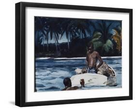 West Indian Divers-Winslow Homer-Framed Giclee Print