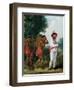 West Indian Man of Colour, Directing Two Carib Women with a Child, c.1780-Agostino Brunias-Framed Premium Giclee Print