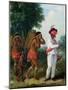 West Indian Man of Colour, Directing Two Carib Women with a Child, c.1780-Agostino Brunias-Mounted Giclee Print