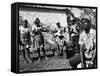 West Indian Musicians-null-Framed Stretched Canvas