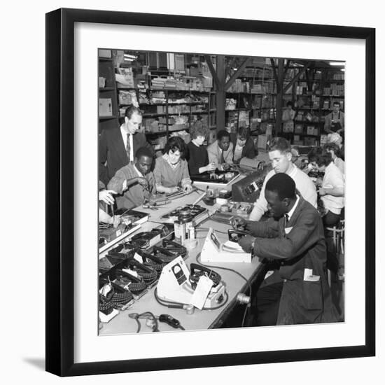 West Indian Workers at the Gec, Swinton, South Yorkshire, 1962-Michael Walters-Framed Photographic Print