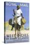 West Indies by Royal Mail Steam Packet Company Poster-null-Stretched Canvas