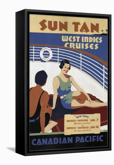 West Indies Cruises-null-Framed Stretched Canvas