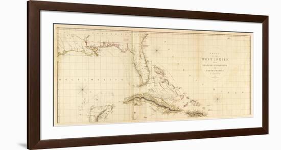 West Indies I, c.1810-Aaron Arrowsmith-Framed Art Print