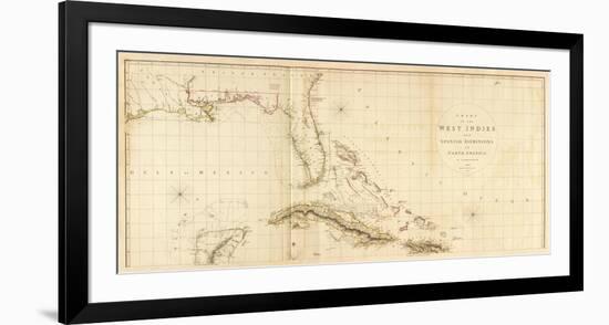 West Indies I, c.1810-Aaron Arrowsmith-Framed Art Print