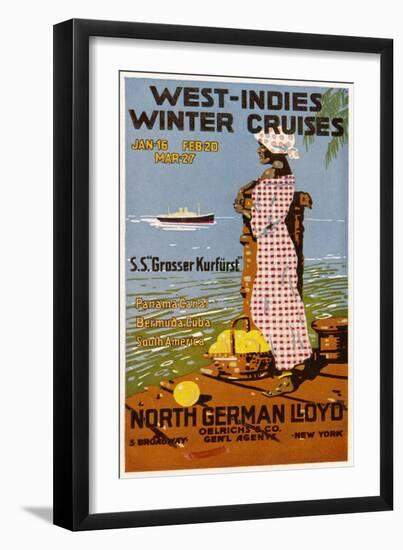 West Indies Poster-null-Framed Art Print